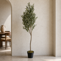 180cm Artificial Natural Look Olive Tree with Wooden Trunk - Premium Quality