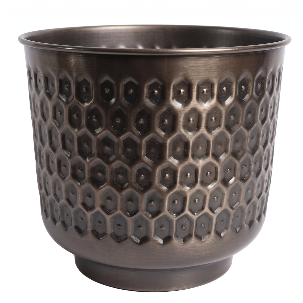 20cm Gold Honeycomb Metal Planter by Botanik - Premium Quality