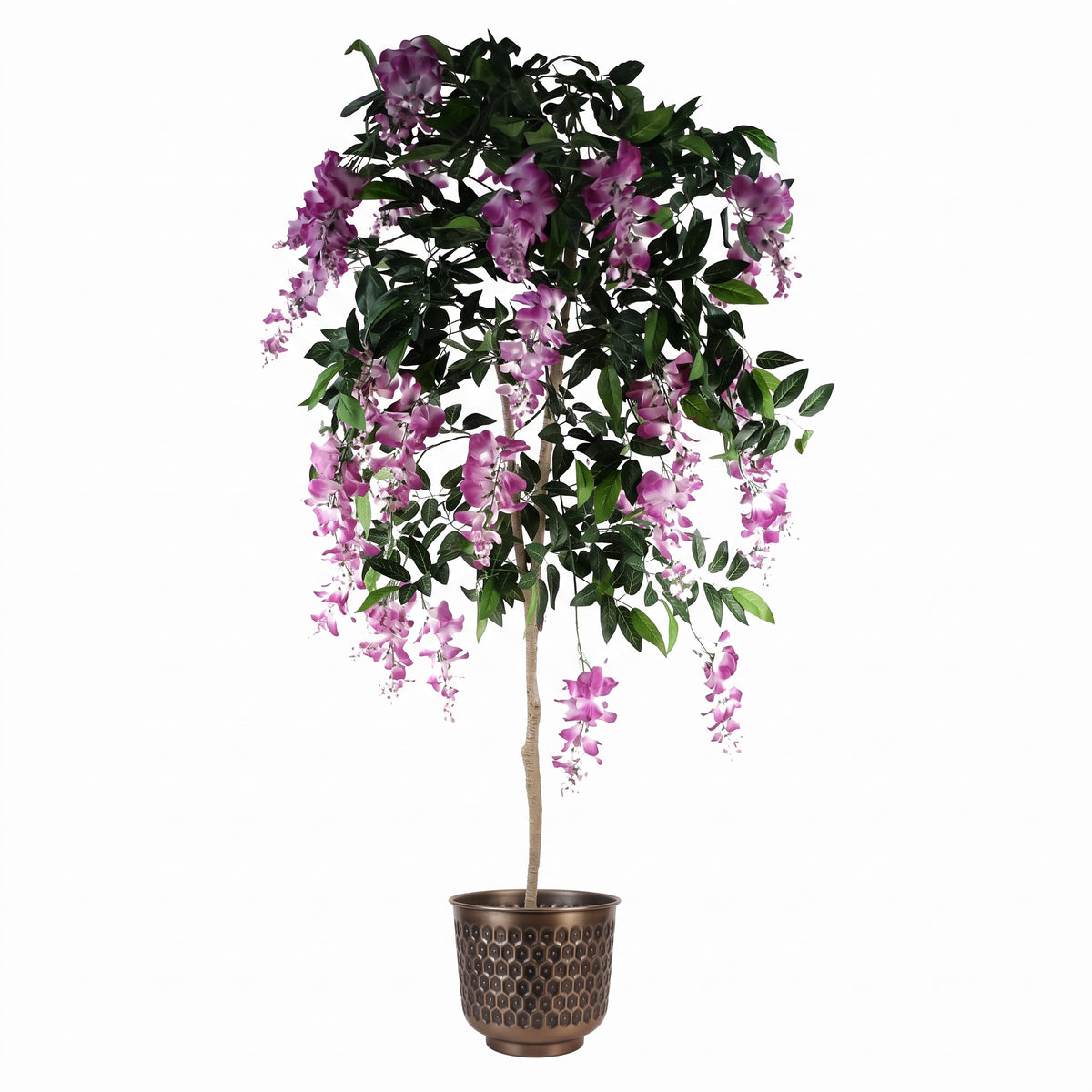 20cm Gold Honeycomb Metal Planter by Botanik - Premium Quality