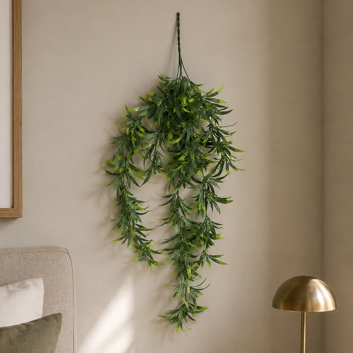 Hanging UV and Fire Resistant Artificial Fronded Thyme Plant 70cm - Premium Quality