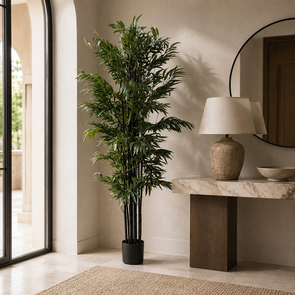 200cm Artificial Fire Retardant Natural Bamboo Tree - Premium Quality