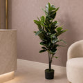 120cm Artificial Rubber Tree - Premium Quality