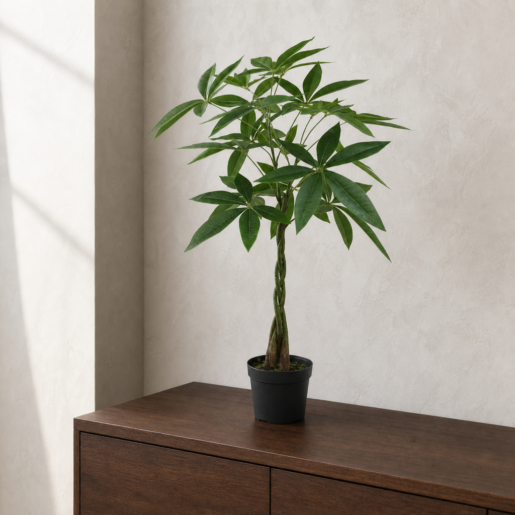 70cm Artificial Money Tree Pachira Realistic Faux Plant - Premium Quality