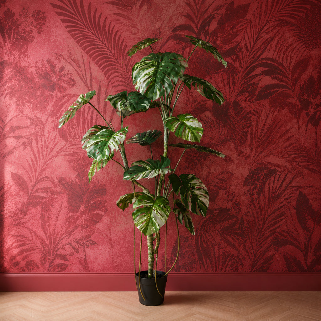 210cm Variegated Monstera Realistic Artificial Tree - Premium Quality
