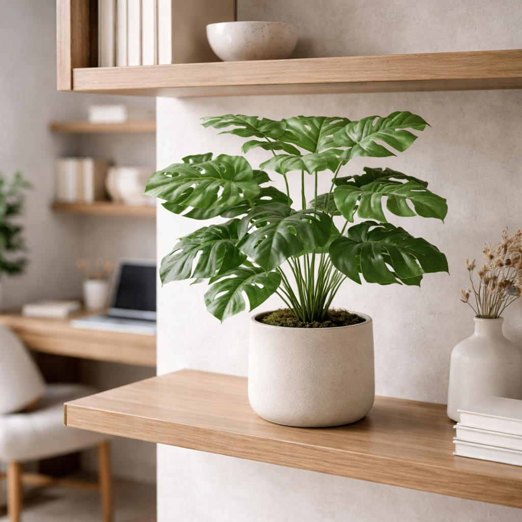 60cm Leaf realistic Artificial Monstera Cheese Plant