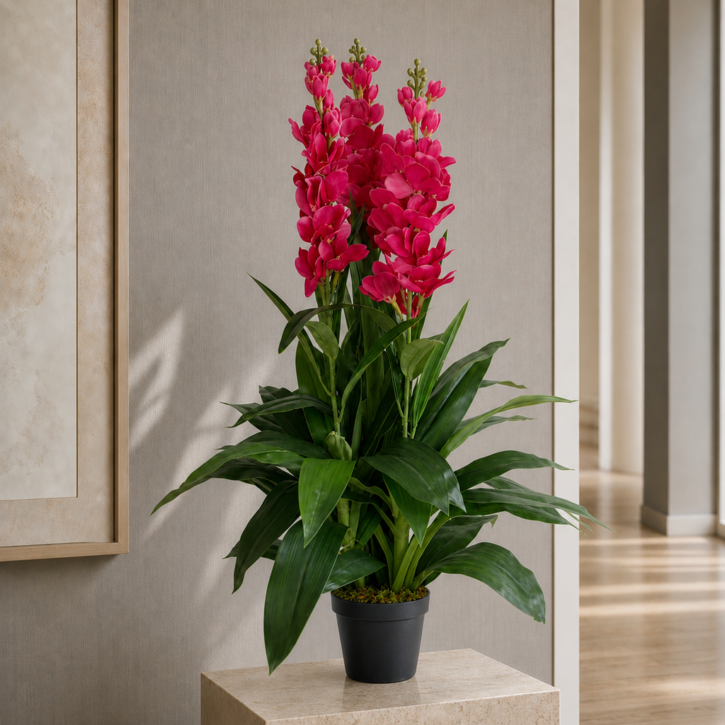 100cm Artificial Cymbidium Orchid Plant - Extra Large