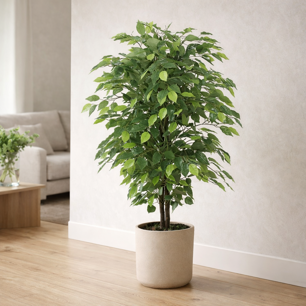 90cm Leaf Realistic Artificial Ficus Tree / Plant