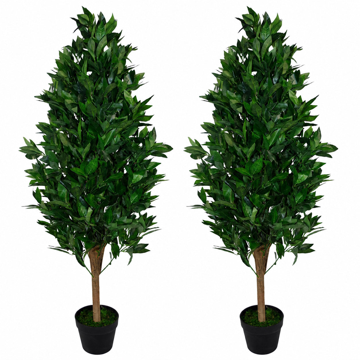 120cm Leaf Realistic Artificial Bay Cone Laurel Topiary