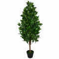 120cm Leaf Realistic Artificial Bay Cone Laurel Topiary