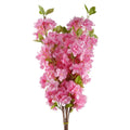 Pack of 6 x 100cm Pink Artificial Blossom Stem - Premium Quality