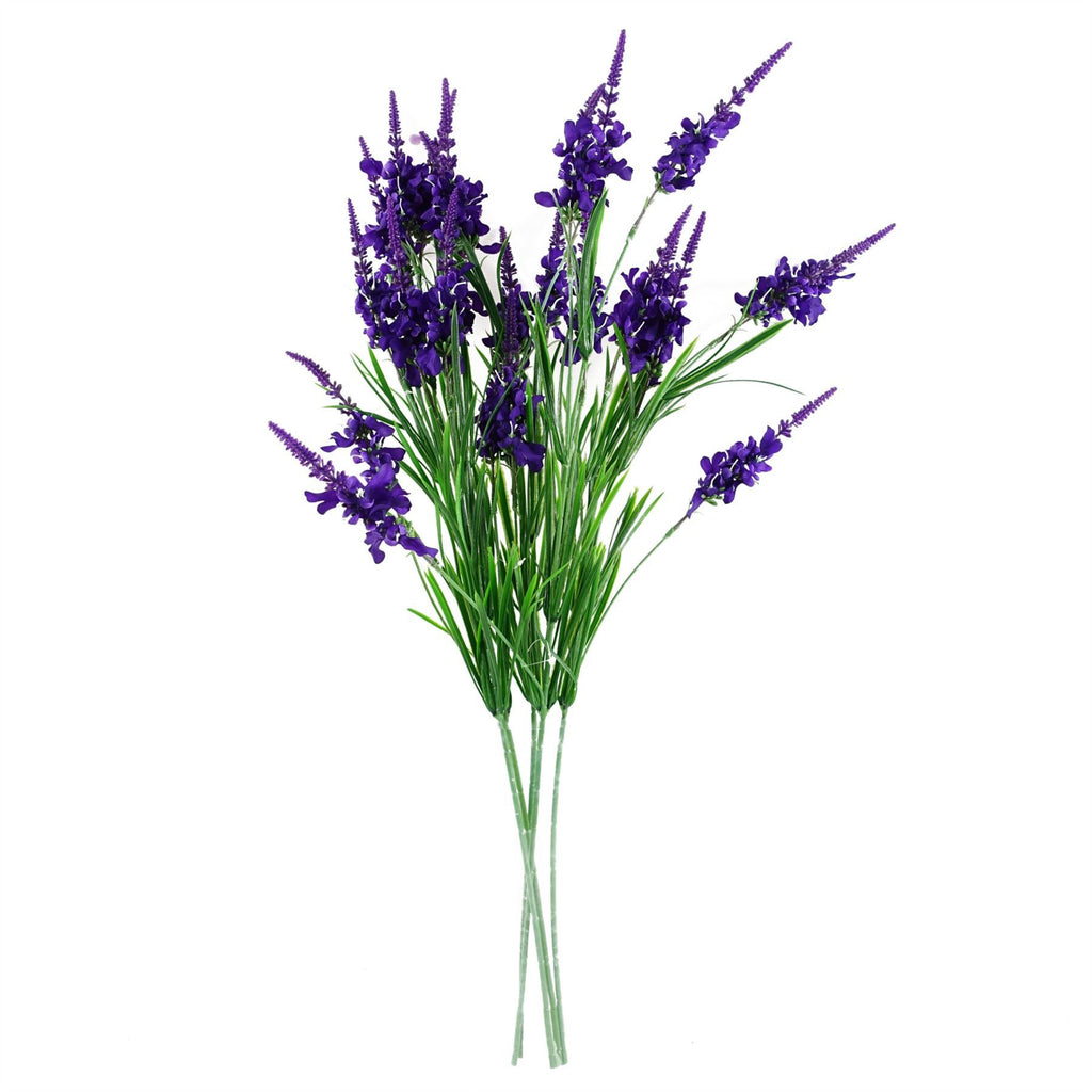 Artificial Pack of 6 x 80cm Purple Larkspur Artifical Stem - Premium Quality