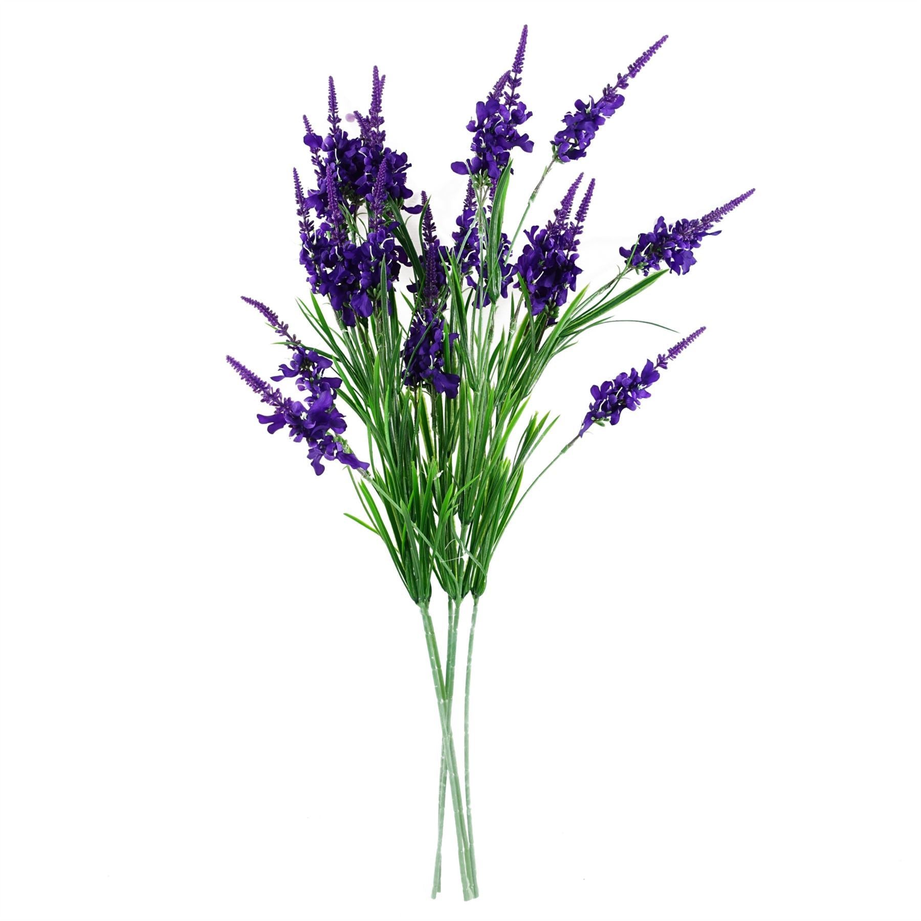 Artificial Pack of 6 x 80cm Purple Larkspur Artifical Stem - Premium Quality