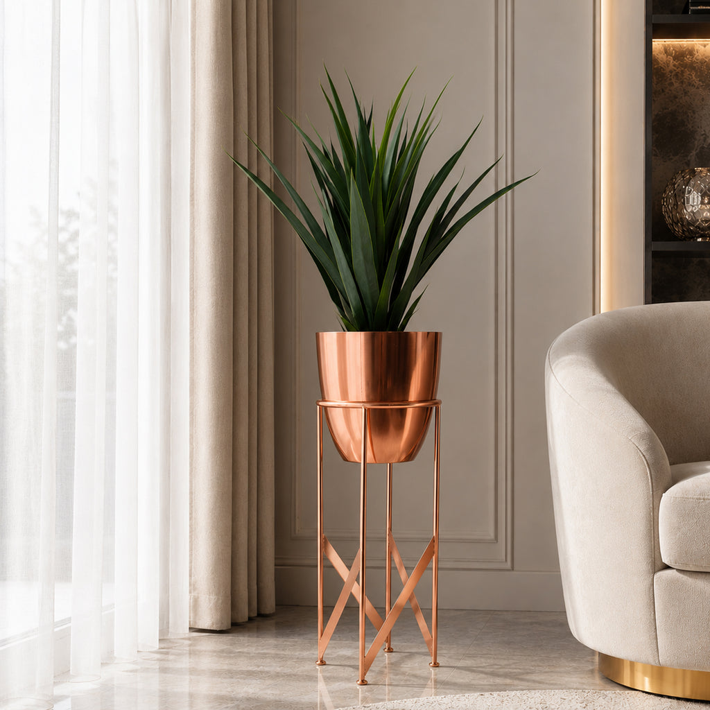 90cm Artificial Yukka Plant with Planter and Stand (image 12 of 13)