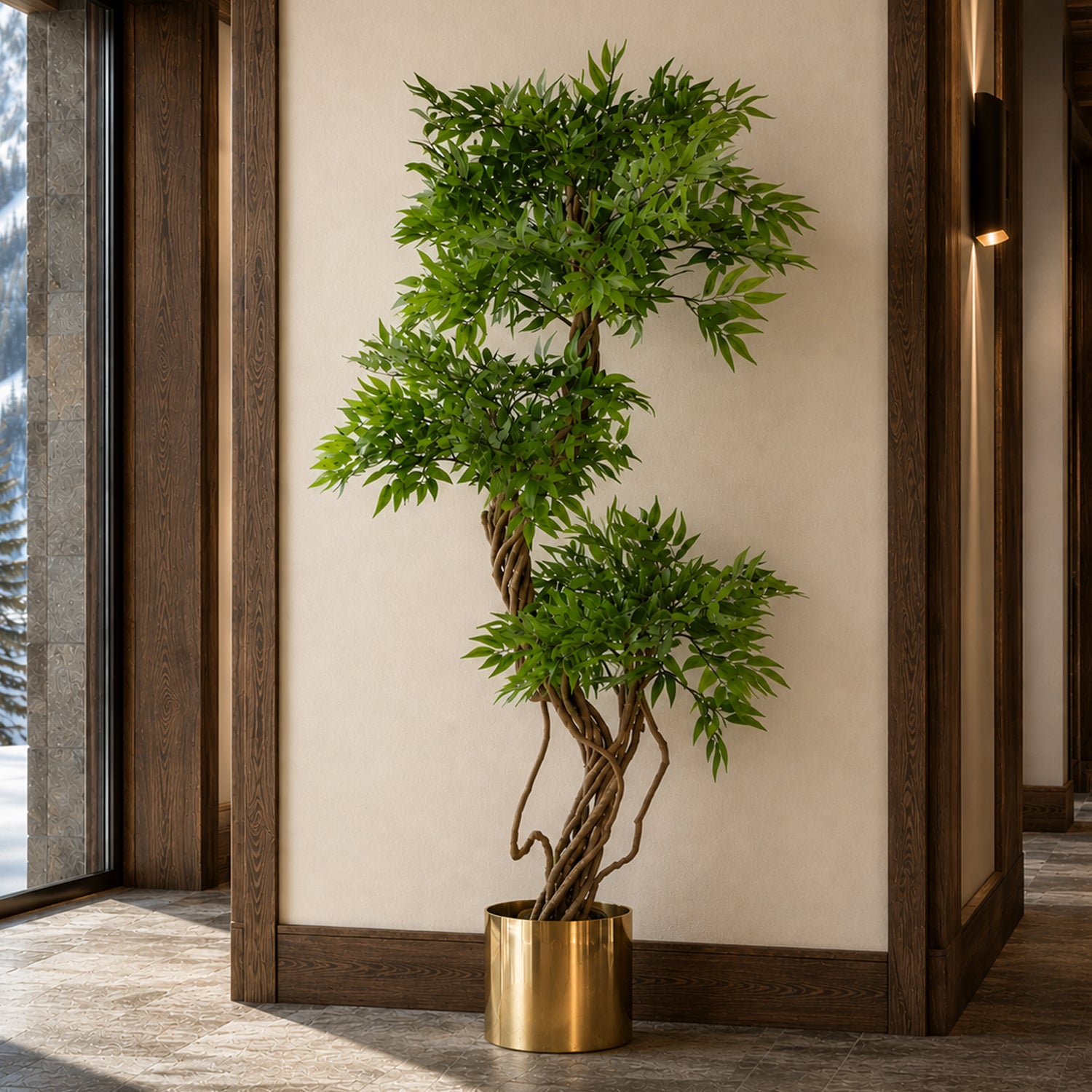 140cm Botanik Realistic Artificial Japanese Fruticosa Ficus Tree
