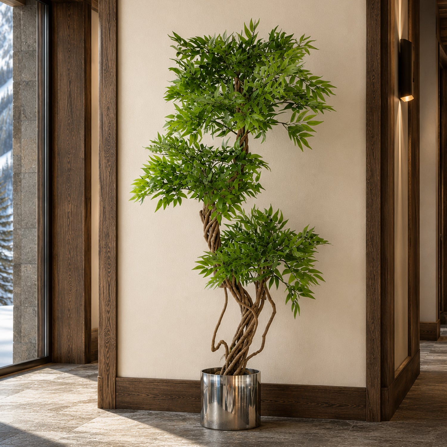 140cm Botanik Realistic Artificial Japanese Fruticosa Ficus Tree