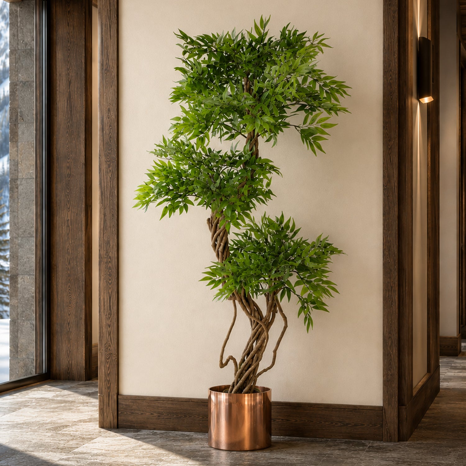 140cm Botanik Realistic Artificial Japanese Fruticosa Ficus Tree