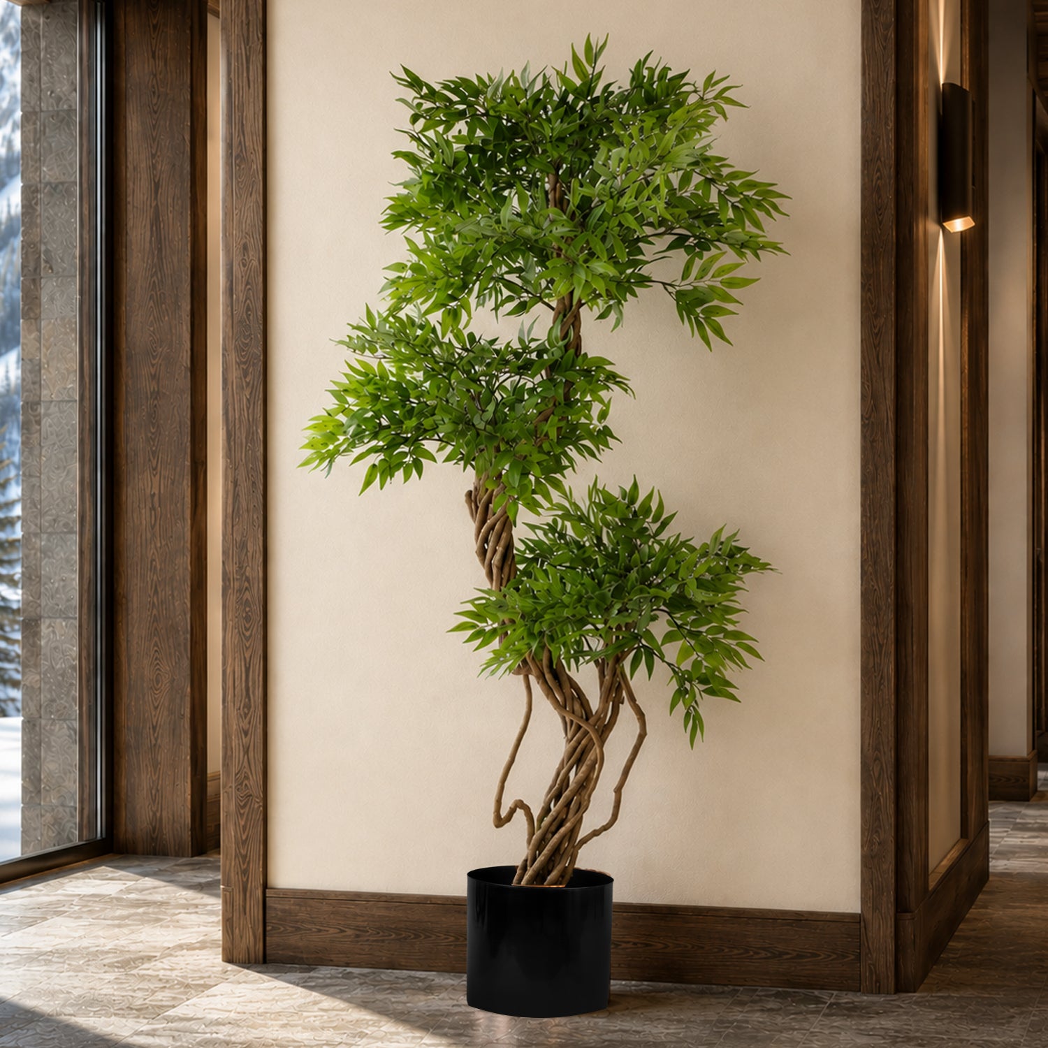 140cm Botanik Realistic Artificial Japanese Fruticosa Ficus Tree