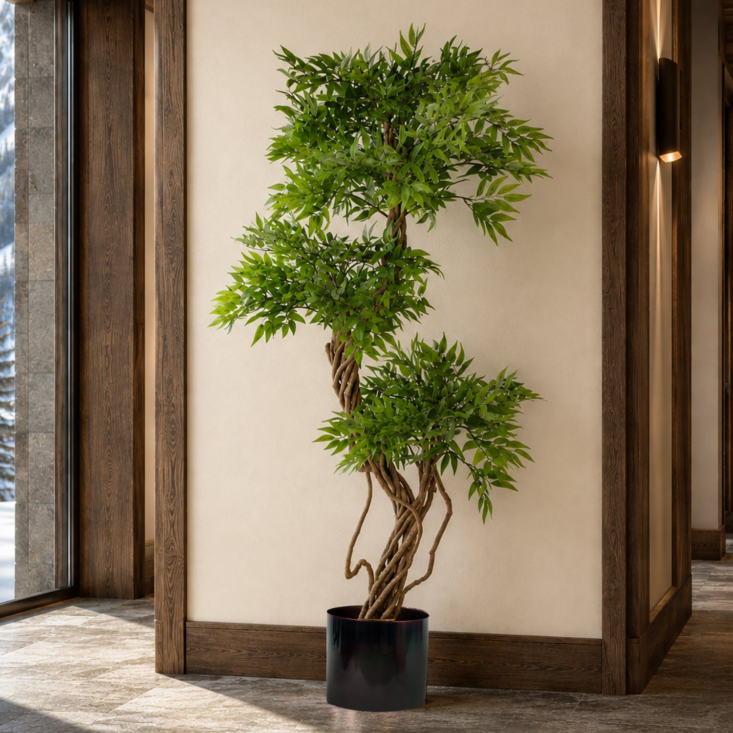 140cm Botanik Realistic Artificial Japanese Fruticosa Ficus Tree