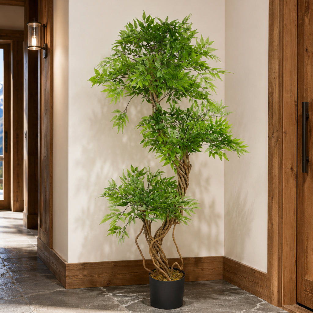 140cm Botanik Realistic Artificial Japanese Fruticosa Ficus Tree