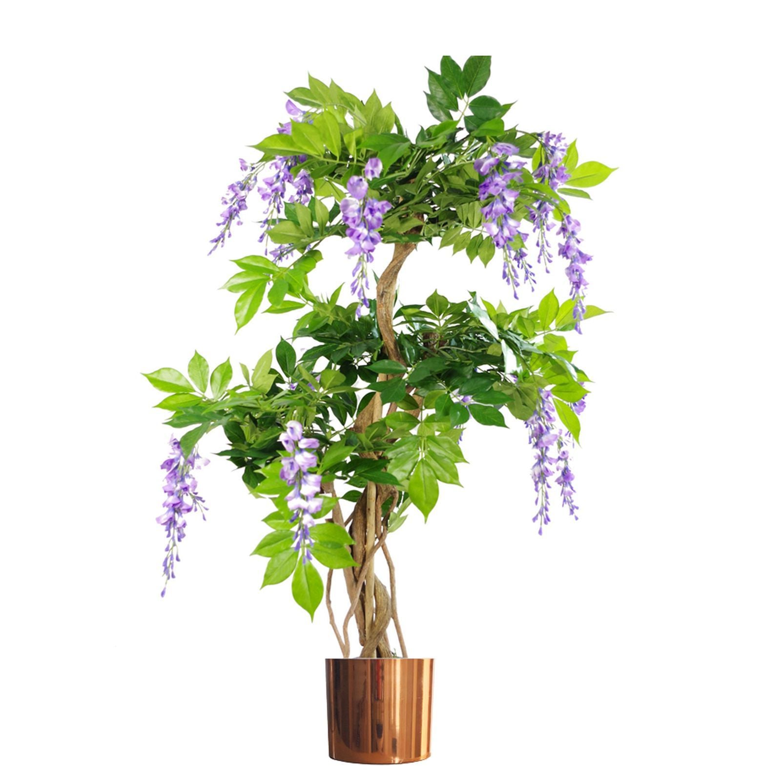 Metal Planter Plant Pot with Polished Copper Finish 20 x 18cm