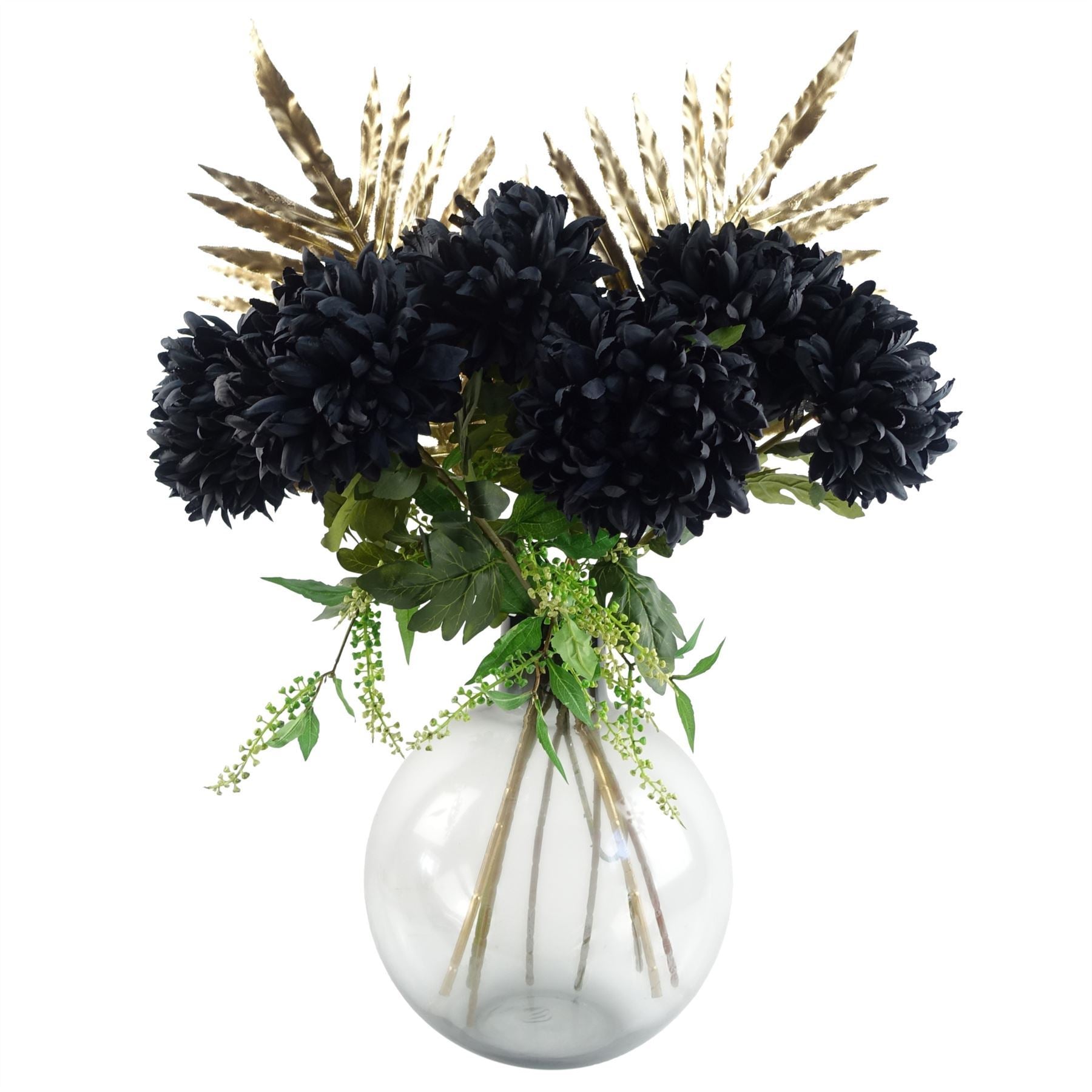 Artificial Pack of 6 x 95cm Gold Palm Botanik - Premium Quality