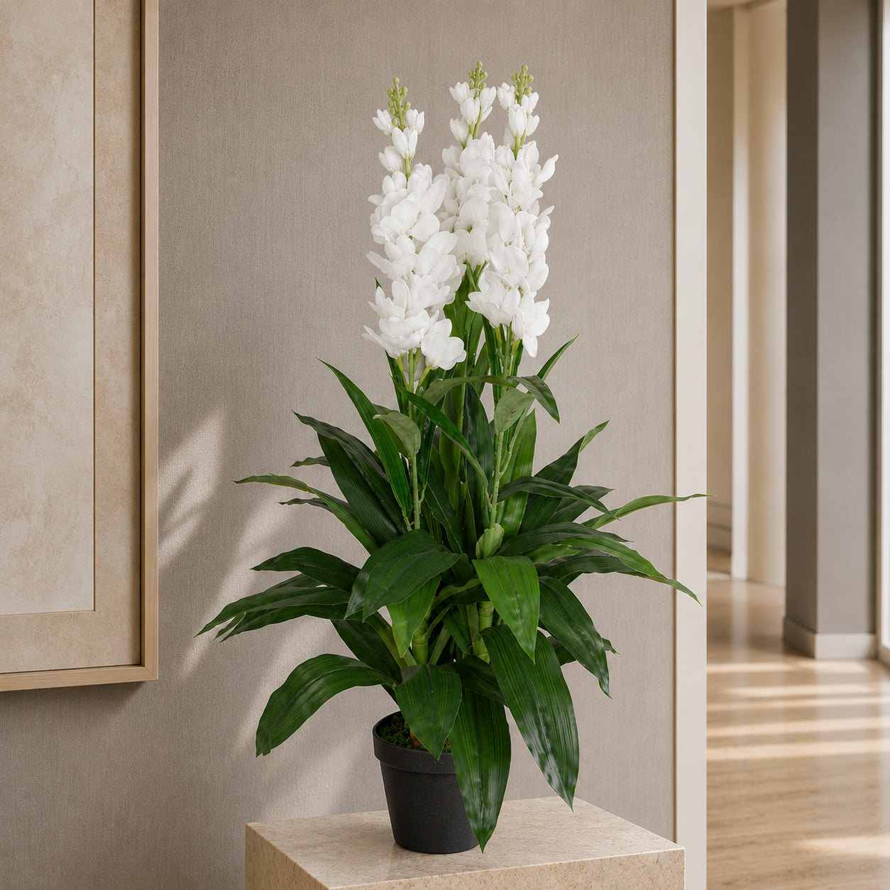 100cm Artificial Cymbidium Orchid Plant - Extra Large
