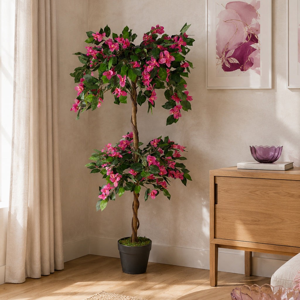 140cm EXTRA LARGE Artificial Flowering Rhododendron Bush Tree
