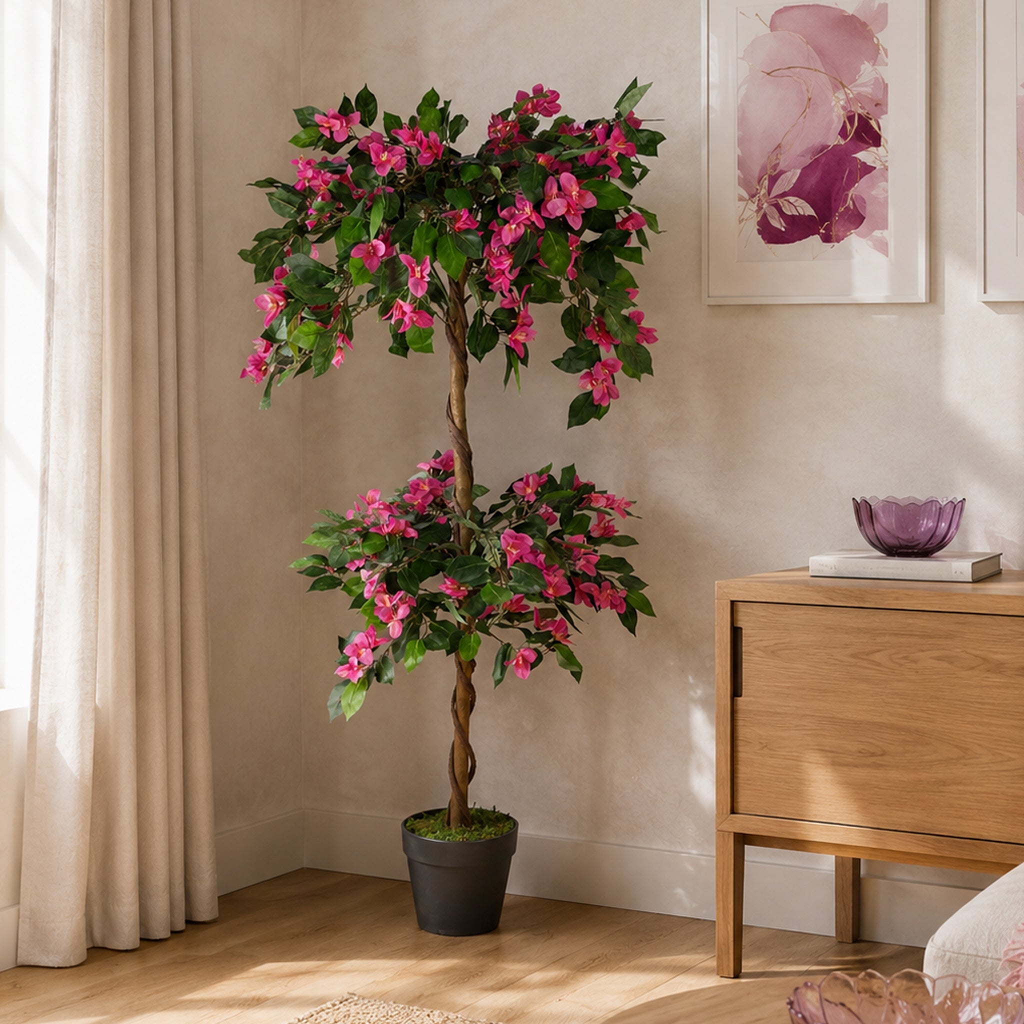 140cm EXTRA LARGE Artificial Flowering Rhododendron Bush Tree