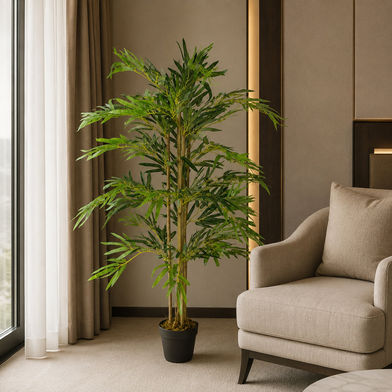 120cm (4ft) Artificial Bamboo Plants Trees Green