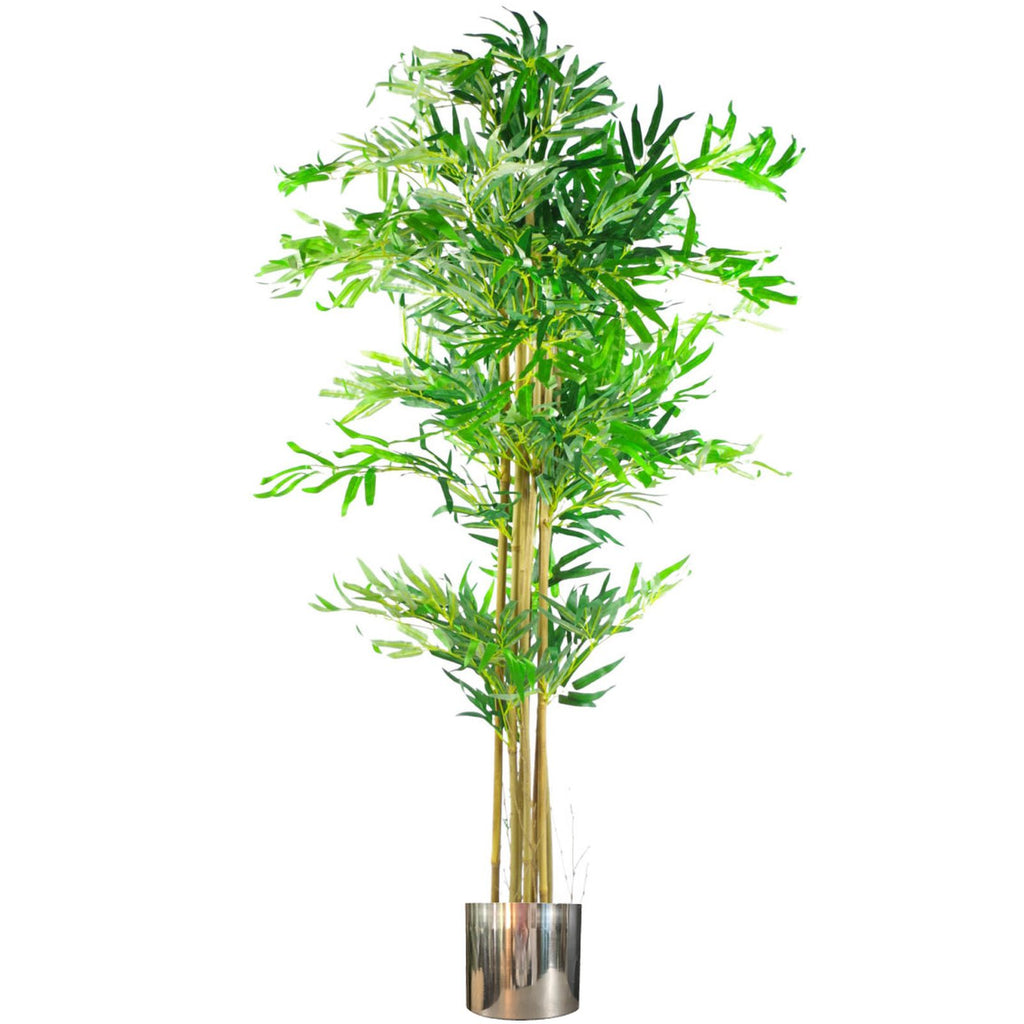 Metal Planter Plant Pot with Polished Silver Finish 20 x 18cm