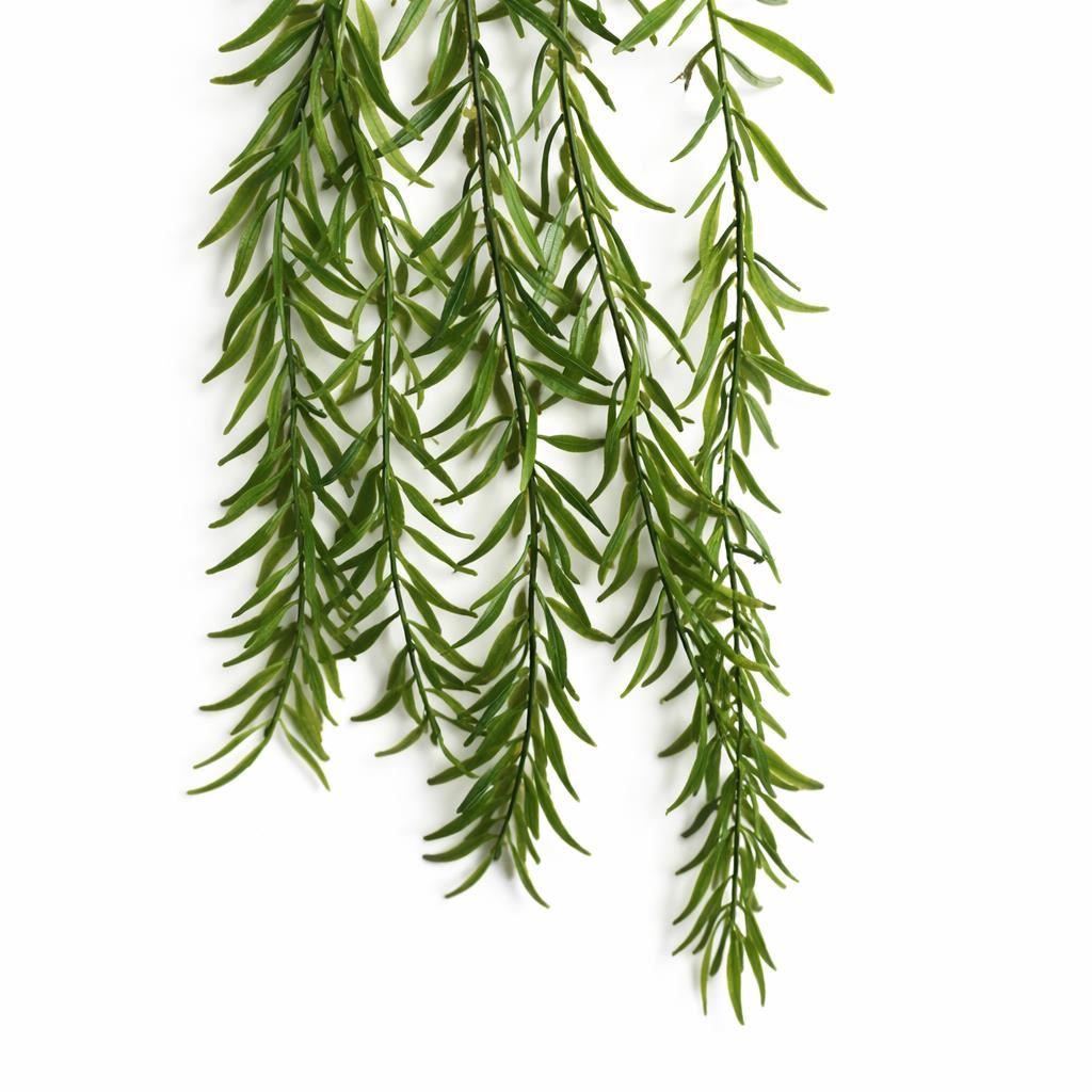 100cm Artificial Trailing Rhipsalis Style Hanging Plant - Dark Green Tips - Premium Quality