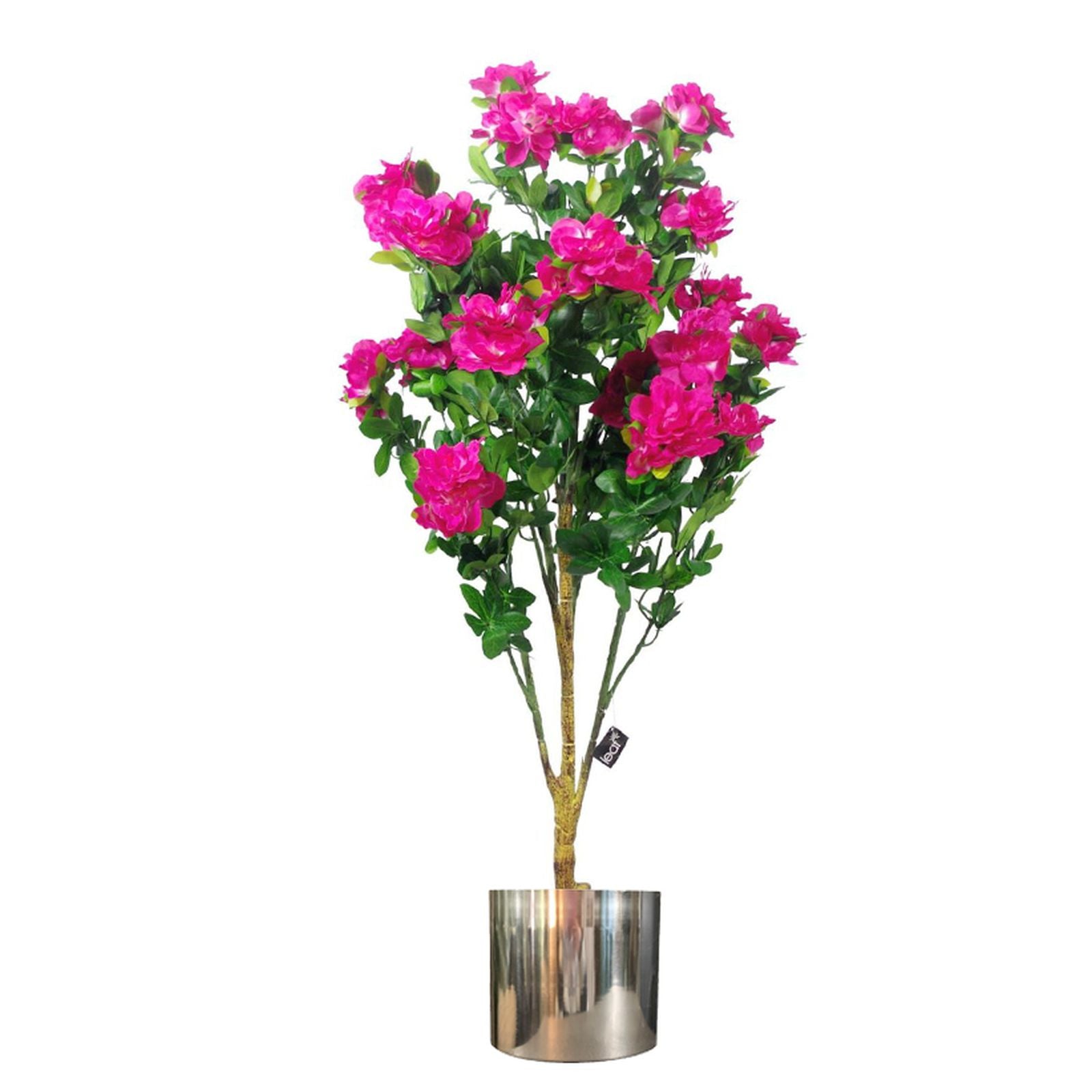 Metal Planter Plant Pot with Polished Silver Finish 20 x 18cm