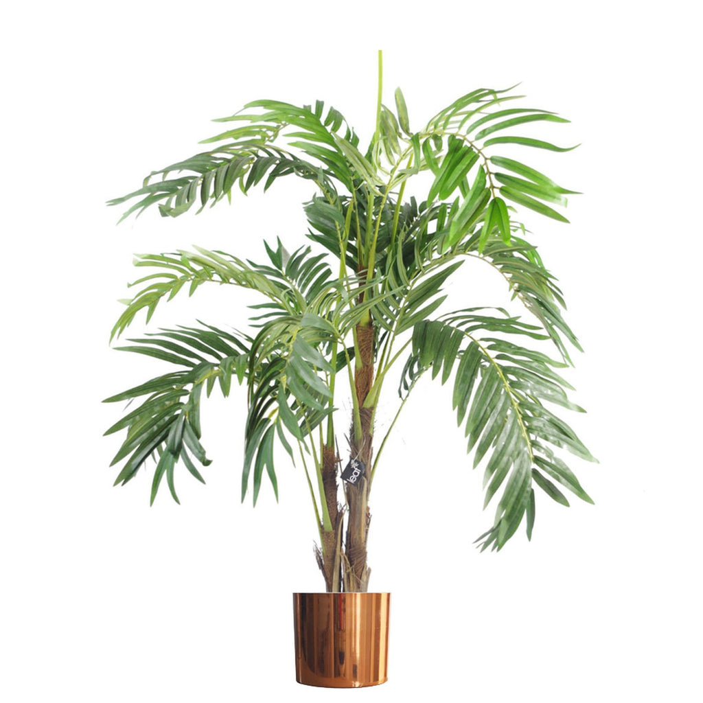 Metal Planter Plant Pot with Polished Copper Finish 20 x 18cm