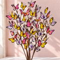 Faux Butterfly Branch Sprays for Easter and Spring Decor, 53cm - Set of 6