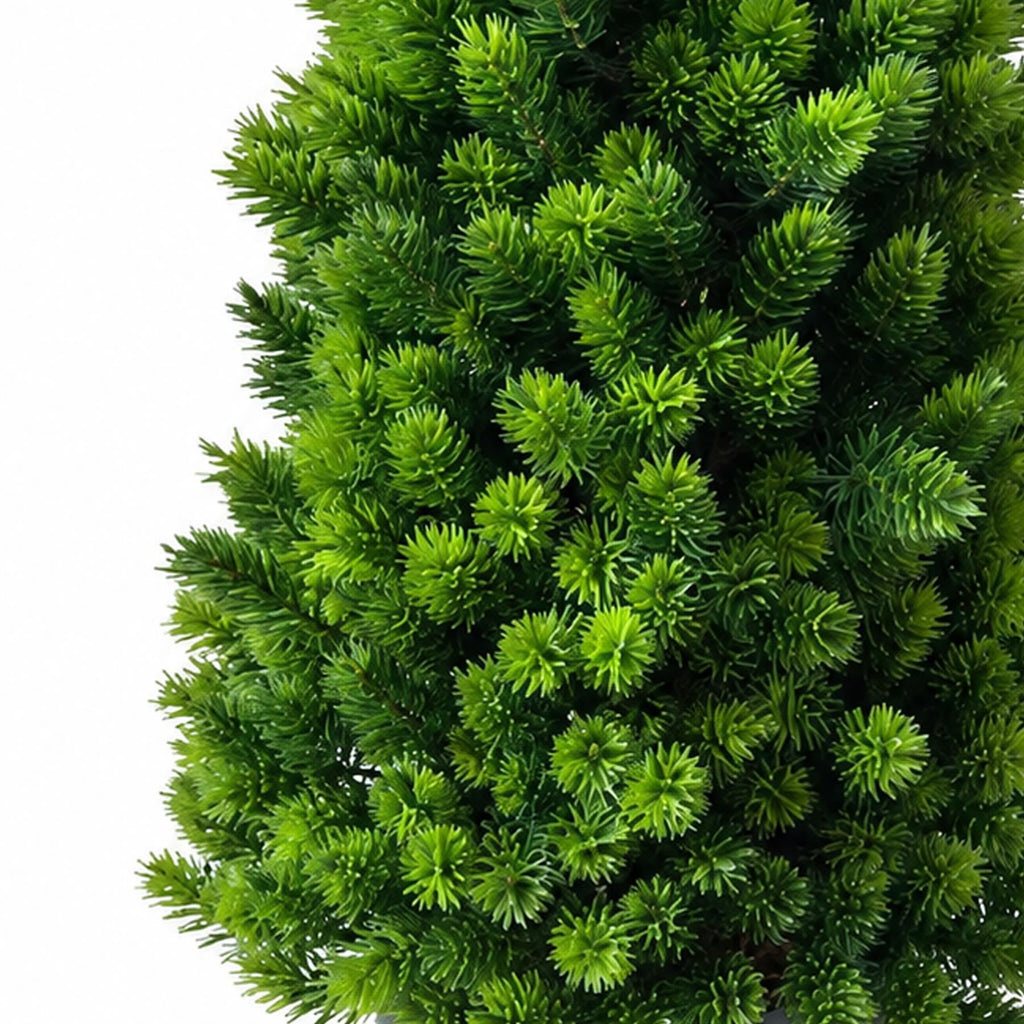 Faux Mini Pine Tree in Dark Pot, 34cm Tabletop Evergreen Plant