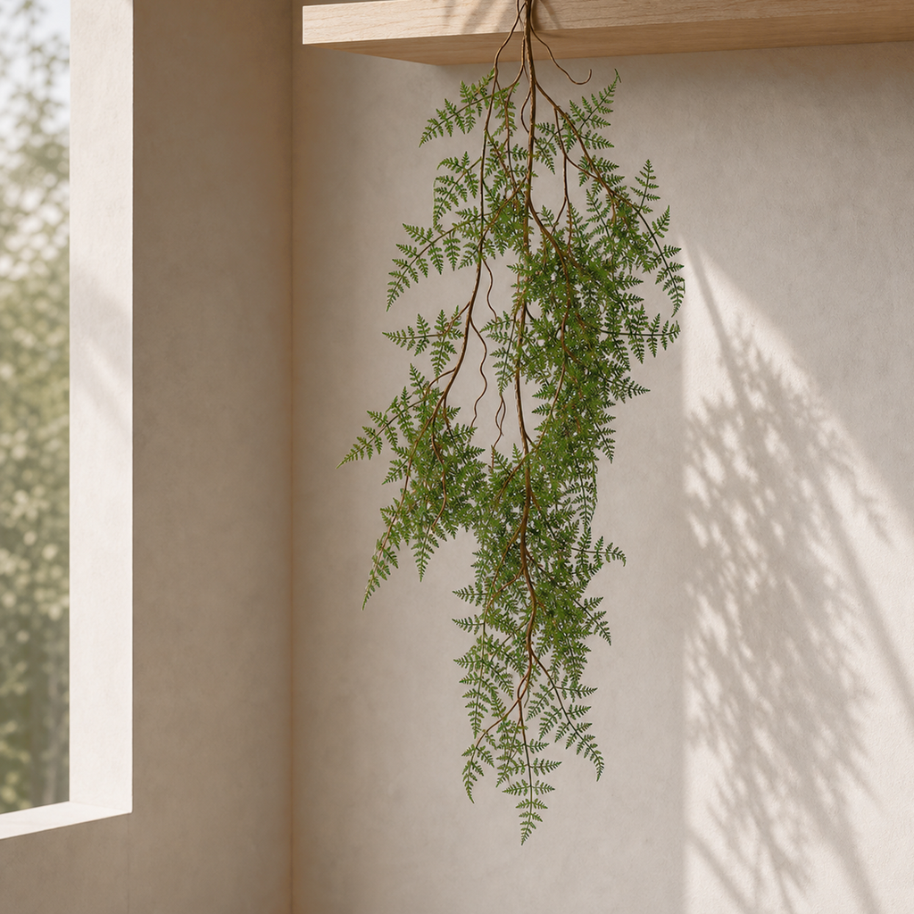 100cm Artificial Hanging Maidenhair Fern Plant