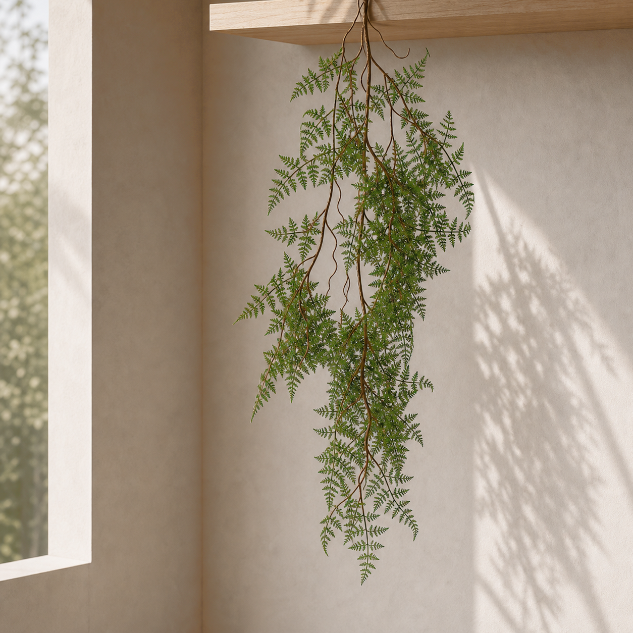 100cm Artificial Hanging Maidenhair Fern Plant