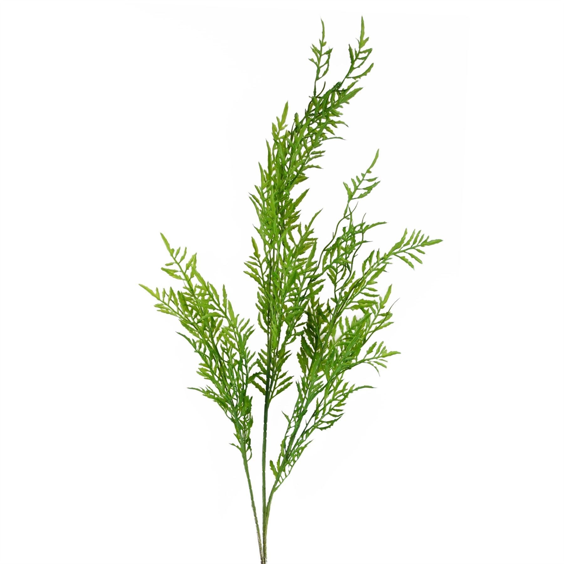 Pack of 6 x 120cm Artificial Boston Fern Stem Filler - Premium Quality