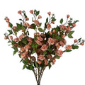 Pack of 6 x 90cm Artificial Pink Rose Stem - Premium Quality