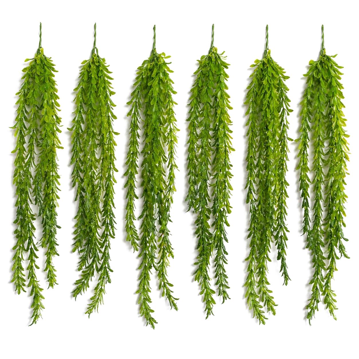 80cm Artificial Trailing Fern Style Hanging Plant Faux Greenery Vine - Premium Quality