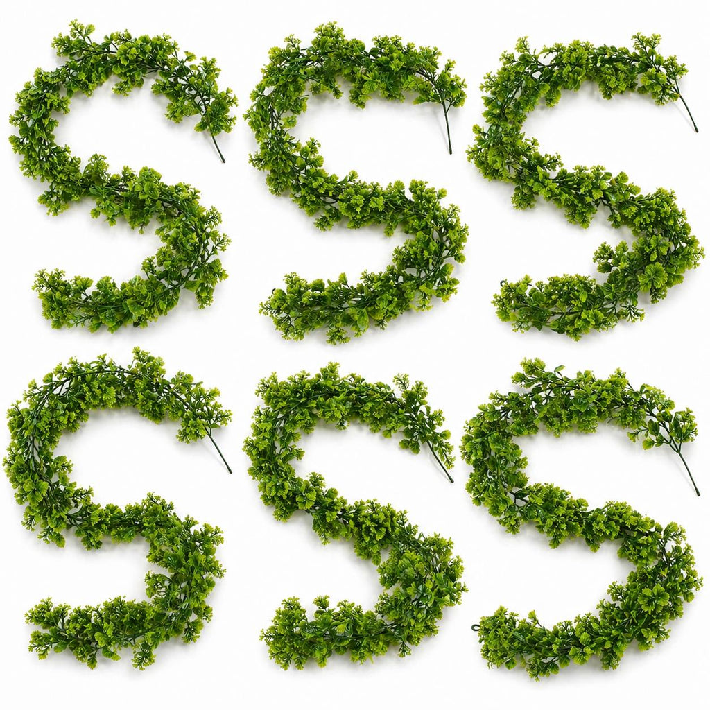 170cm Artificial Green Mixed Foliage Floral Garland Hanging Decoration - Premium Quality