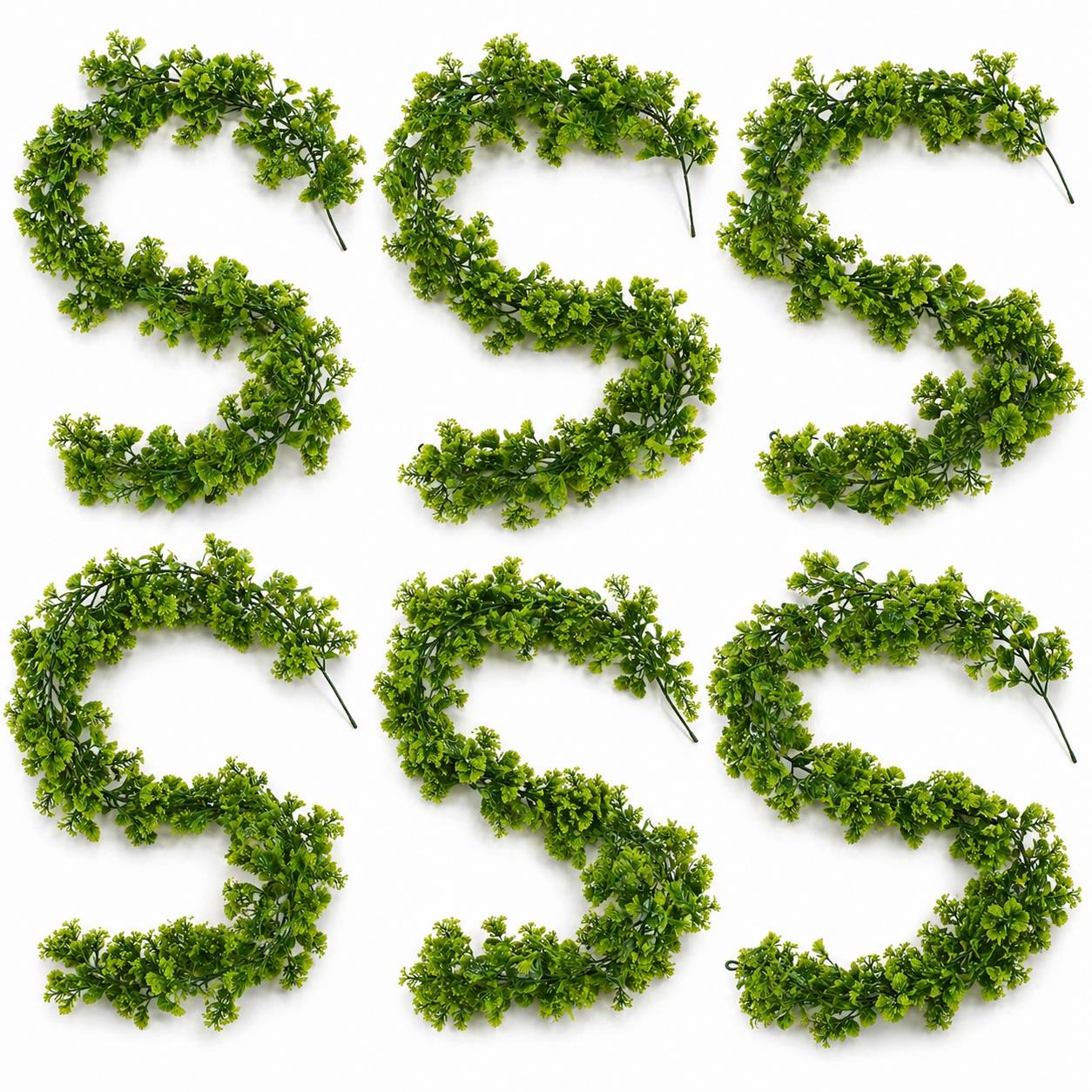 170cm Artificial Green Mixed Foliage Floral Garland Hanging Decoration - Premium Quality