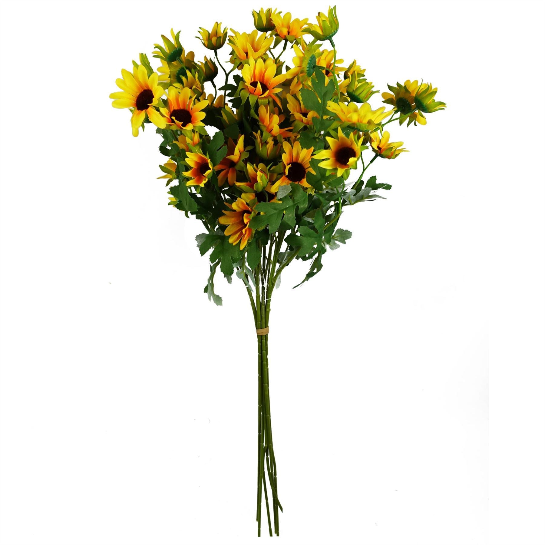Pack of 6 x 70cm Artificial Yellow Daisy Flower Spray - Premium Quality