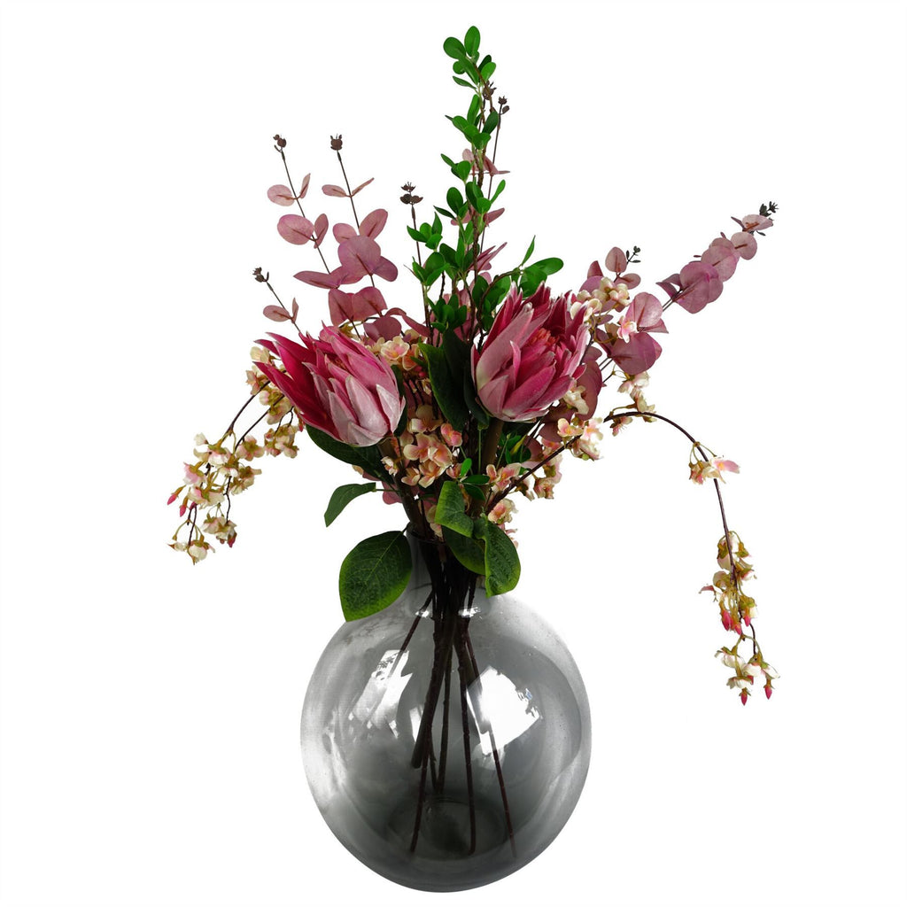 Pack of 6 x 110cm Natural Pink Trailing Cherry Blossom Stem Artificial - Premium Quality