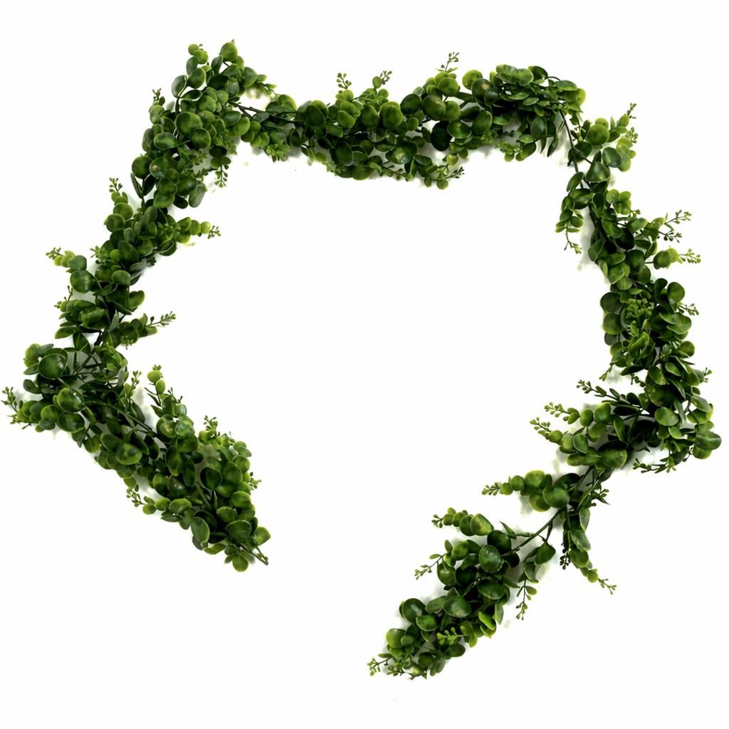 180cm Artificial Eucalyptus Style Green Garland Hanging Decoration - Premium Quality
