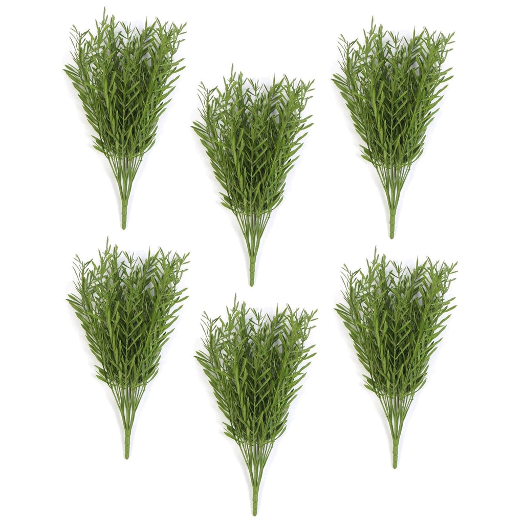 Pack of 6 x 40cm Fire Resistant Artificial Foliage Grass Stem - Premium Quality