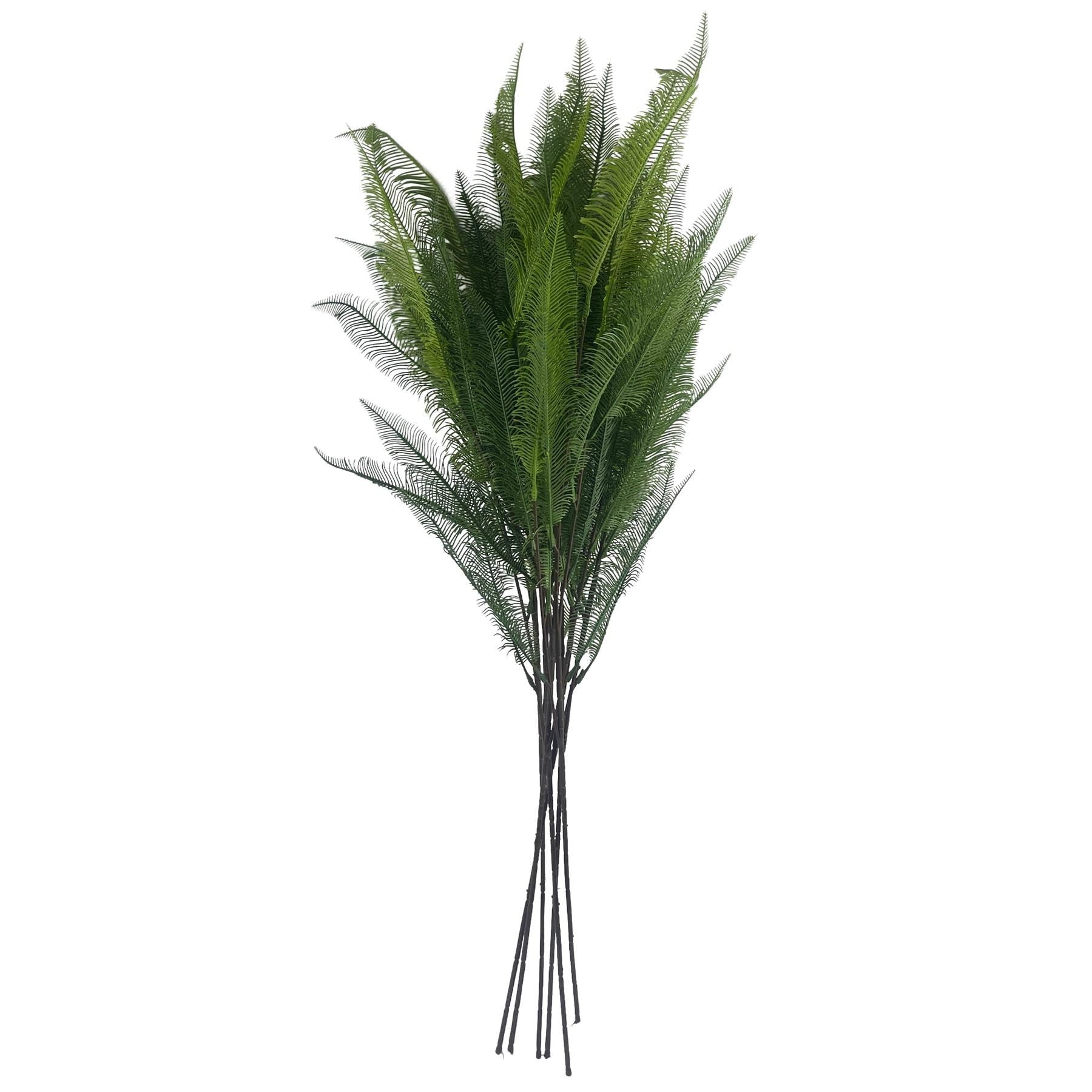 Pack of 6 x 100cm Artificial Fern Spray - Premium Quality