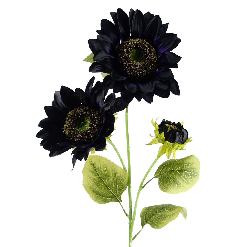 Pack of 6 x 88cm Purple Artificial Sunflower - 18 heads - Premium Quality