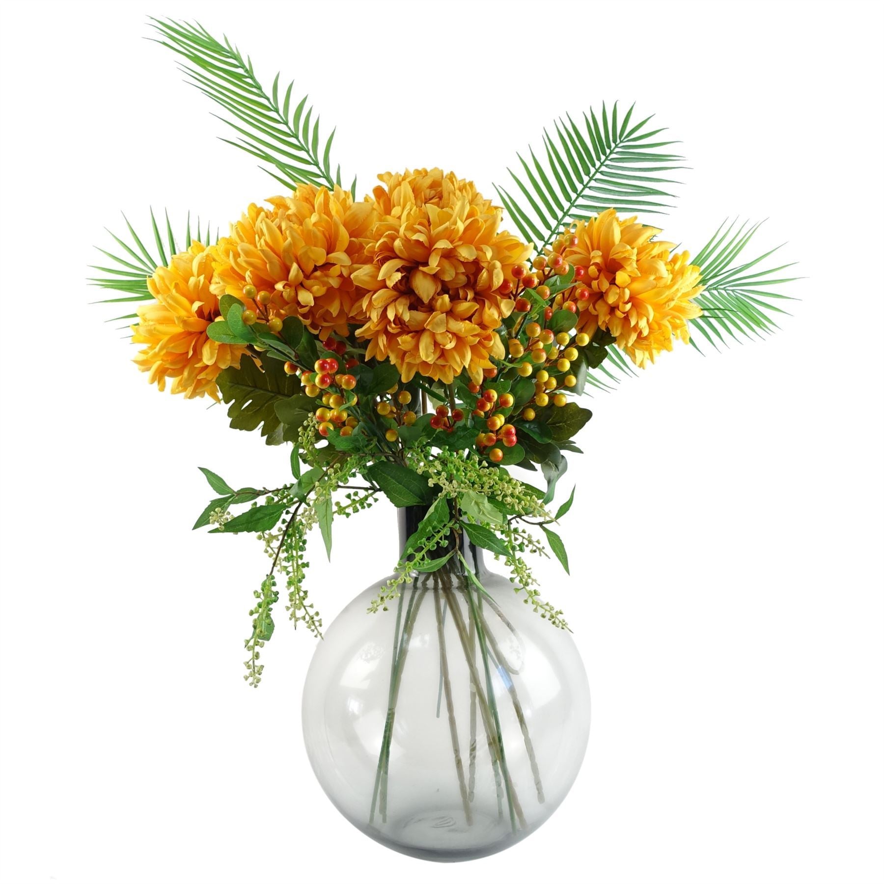 Pack of 6 x 85cm Artificial Green Foliage Spray - Premium Quality