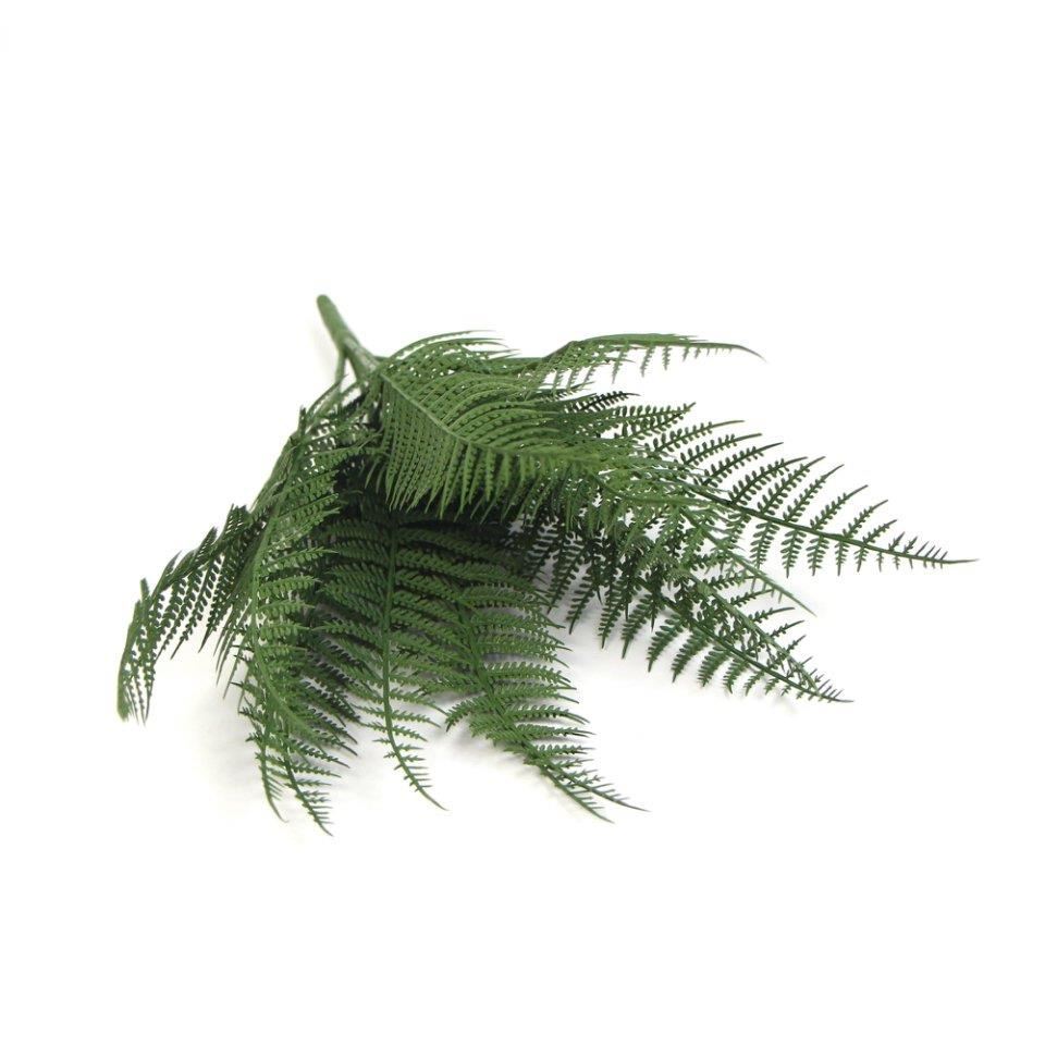 Pack of 6 x 35cm Fire Resistant Artificial Fern Stem - Premium Quality